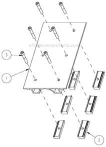 Page F Diagram and Parts List for MK-1590  MK Diamond Concrete Saw